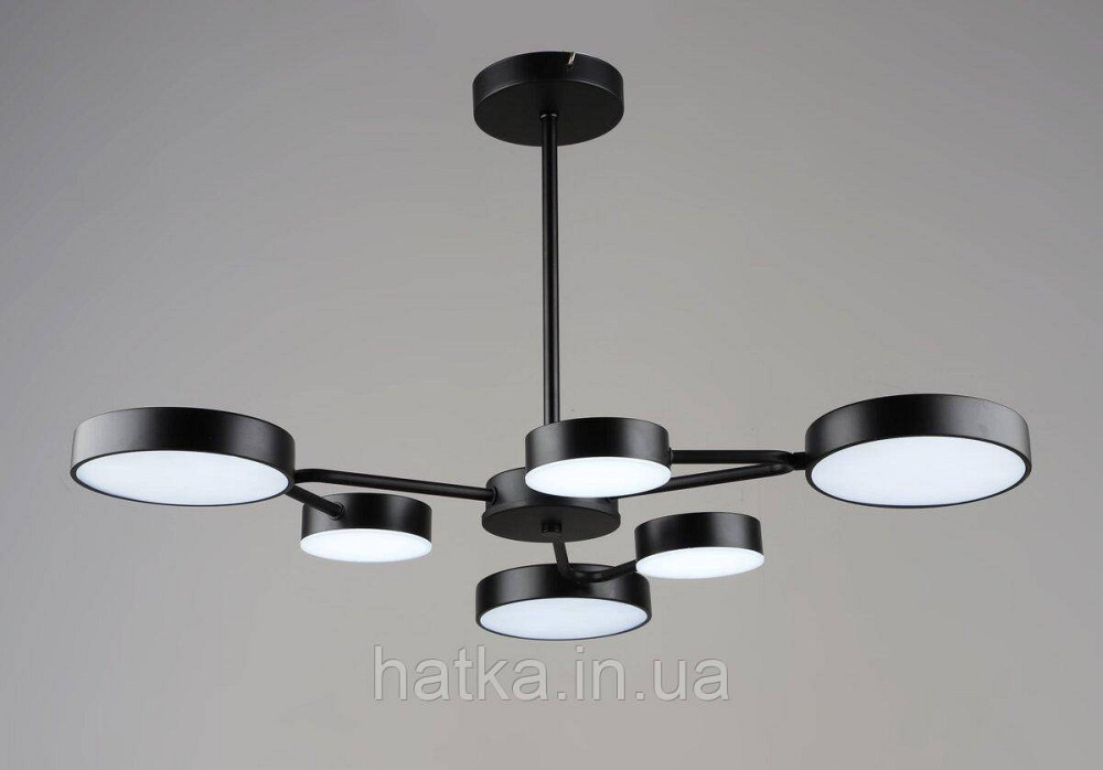 Люстра подвесная светодиодная VALESO B YH1354/3+3 BK 63W Киев - изображение 1