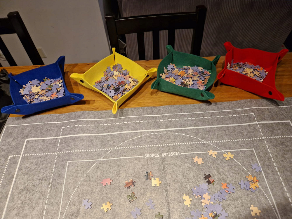 Коврик для сборки пазлов с футляром и 4 мешками для сортировки + насос Malatec (21835) Нововолынск - изображение 10