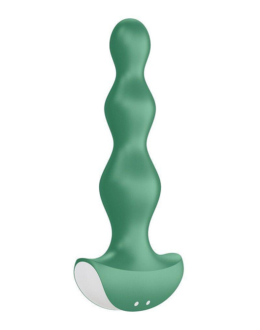 Анальний стимулятор-намистини з двома моторами Satisfyer Lolli-Plug 2 Green Sex Aura Київ - фото 3
