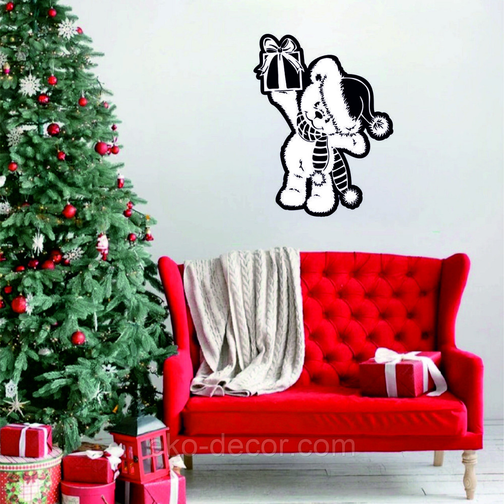 Декоративное настенное Панно «Новый год», Декор на стену 70*52 см Киев - изображение 2