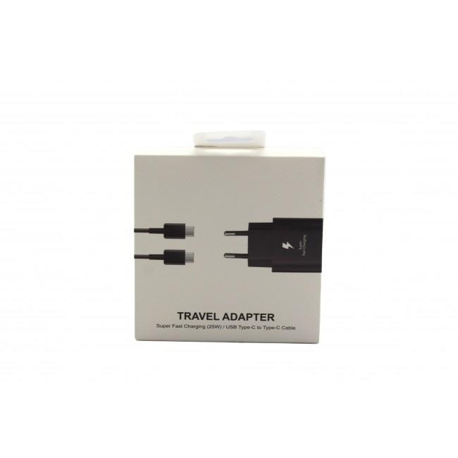 Адаптер USB 25W Black Edition з кабелем USB Type-C, зарядний мережевий блок, універсальний, надійний Одеса - фото 2