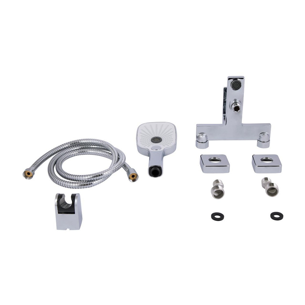 Змішувач для ванни Qtap Gemini (з душовим гарнітуром) QTGEM259CRM45681 Chrome Київ - фото 7