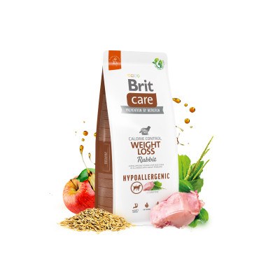 Сухой корм для собак Brit Care Dog Hypoallergenic Weight Loss с кроликом 1 кг (8595602559183) Винница - изображение 2