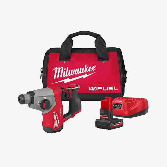 Перфоратор акумуляторний безщітковий SDS-PLUS MILWAUKEE M12 FHAC16-501BRF (1,15Дж) (+зарядний пристрій M12-18 FC, акумулятор 5Ач, Одесса