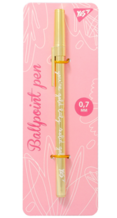 Ручка кулькова "Yes" 411933 "Happy pen", золот.., 1шт/уп, шт Київ