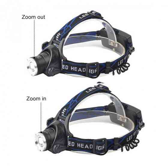 Тактический налобный аккумуляторный фонарь с зумом на 800 люмен TX6 WT-120, 2 аккумуляторные батареи в компл. Каменец-Подольский