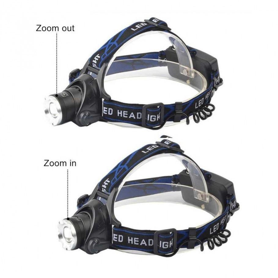 Тактический налобный аккумуляторный фонарь с зумом на 800 люмен TX6 WT-120, 2 аккумуляторные батареи в компл. Каменец-Подольский - изображение 4