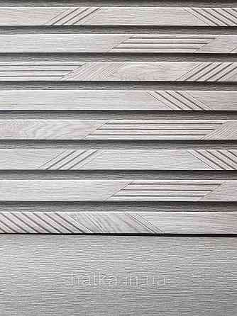 Обои виниловые на флизелине метровые Sintra Edelina полосы под стеновую панель коричневые с серым Киев