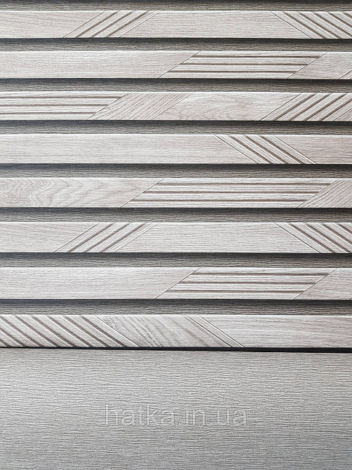 Обои виниловые на флизелине метровые Sintra Edelina полосы под стеновую панель коричневые с серым Киев - изображение 2