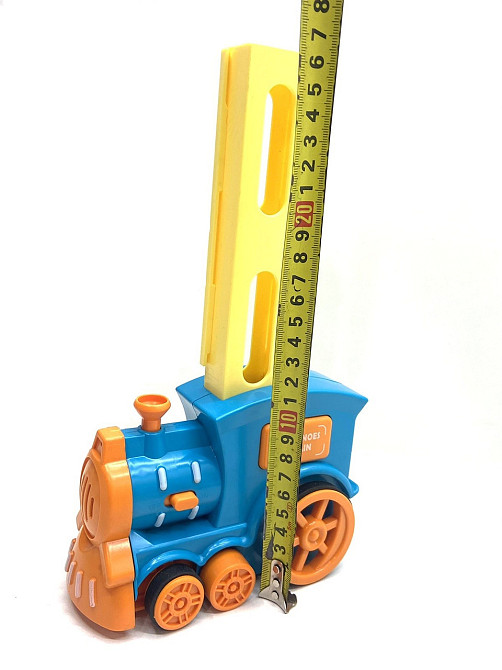 Потяг доміно TK Group викладає доміно підсвічування звуки Синій з жовтим (24043) Чернігів - фото 2