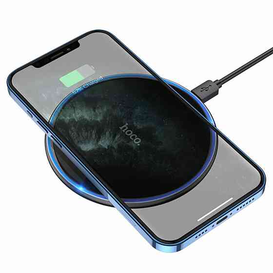 Бездротовий зарядний пристрій HOCO CW6 Pro Easy 15W charging wireless fast charger Black Киев