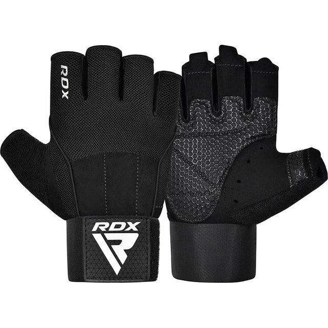 Рукавички для фітнесу RDX  W3 BLACK WITH EVA PADDING-L Каменское - изображение 1
