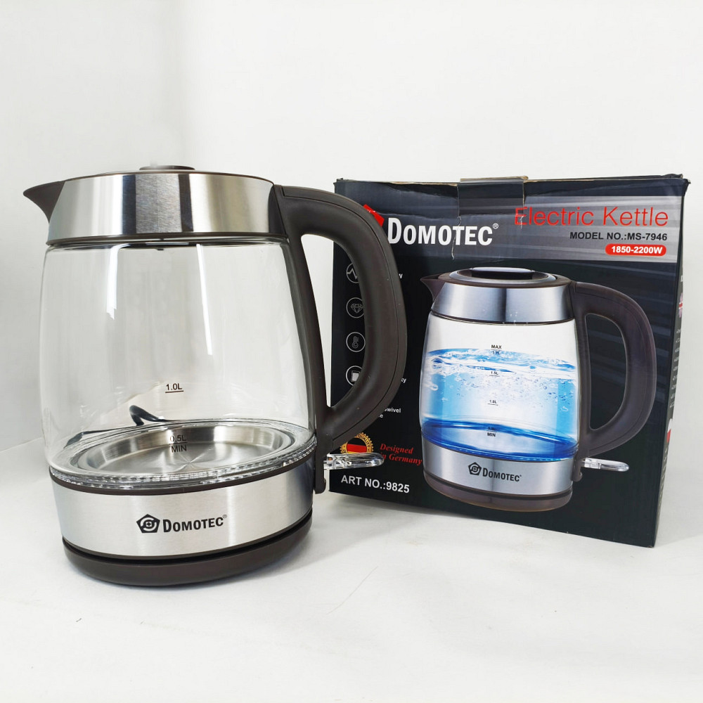Електричний чайник Domotec MS-7946 скляний 1.7л 2200Вт MY-67 Львів - фото 16