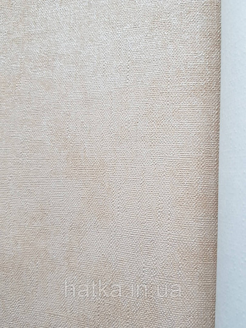 Шпалери вінілові на флізелін гарячого тиснення Marburg Shades однотонні світло бежеві Київ - фото 2