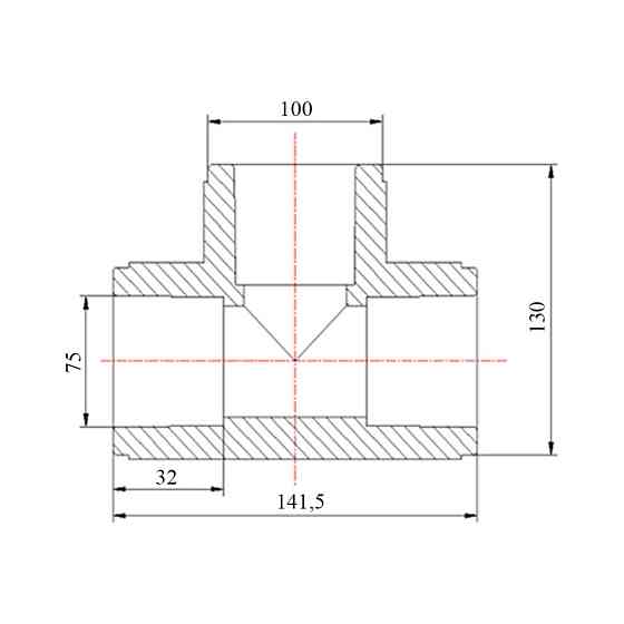 Тройник PPR Blue Ocean 75 Київ