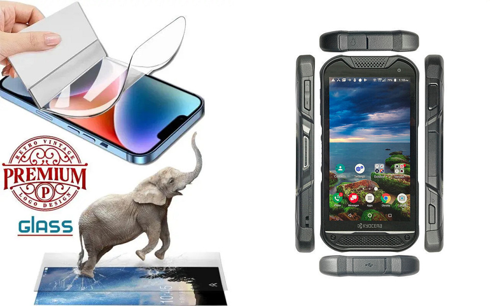 Полиуретановая пленка KYOCERA DURAFORCE PRO, Premium, толщина 0,2 мм Киев - изображение 1