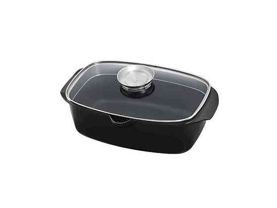 Гусятниця 5,6л Black Pro New з алюмінію з антипригарним покриттям з кришкою 55873 ТМ LESSNER Київ