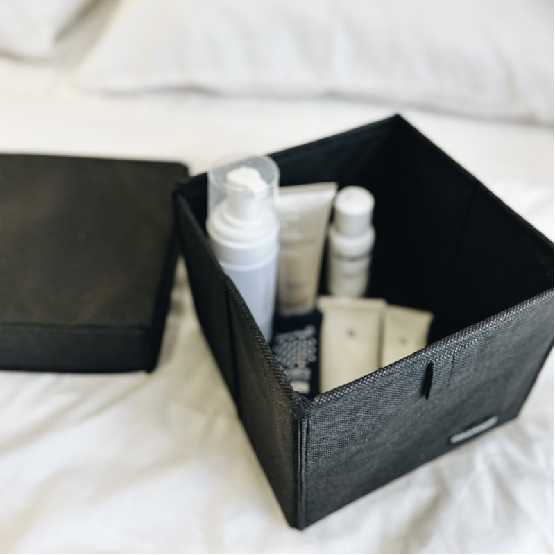 Органайзер коробка для мелочей XS с крышкой 17х17х16 см (Черный) Сумы - изображение 5