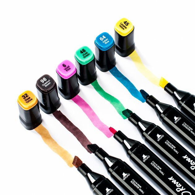 Маркеры для скетчей с двойными концами Touch, Маркеры TOUCH, Комплект двухсторонних маркеров EC-72 Львов - изображение 7