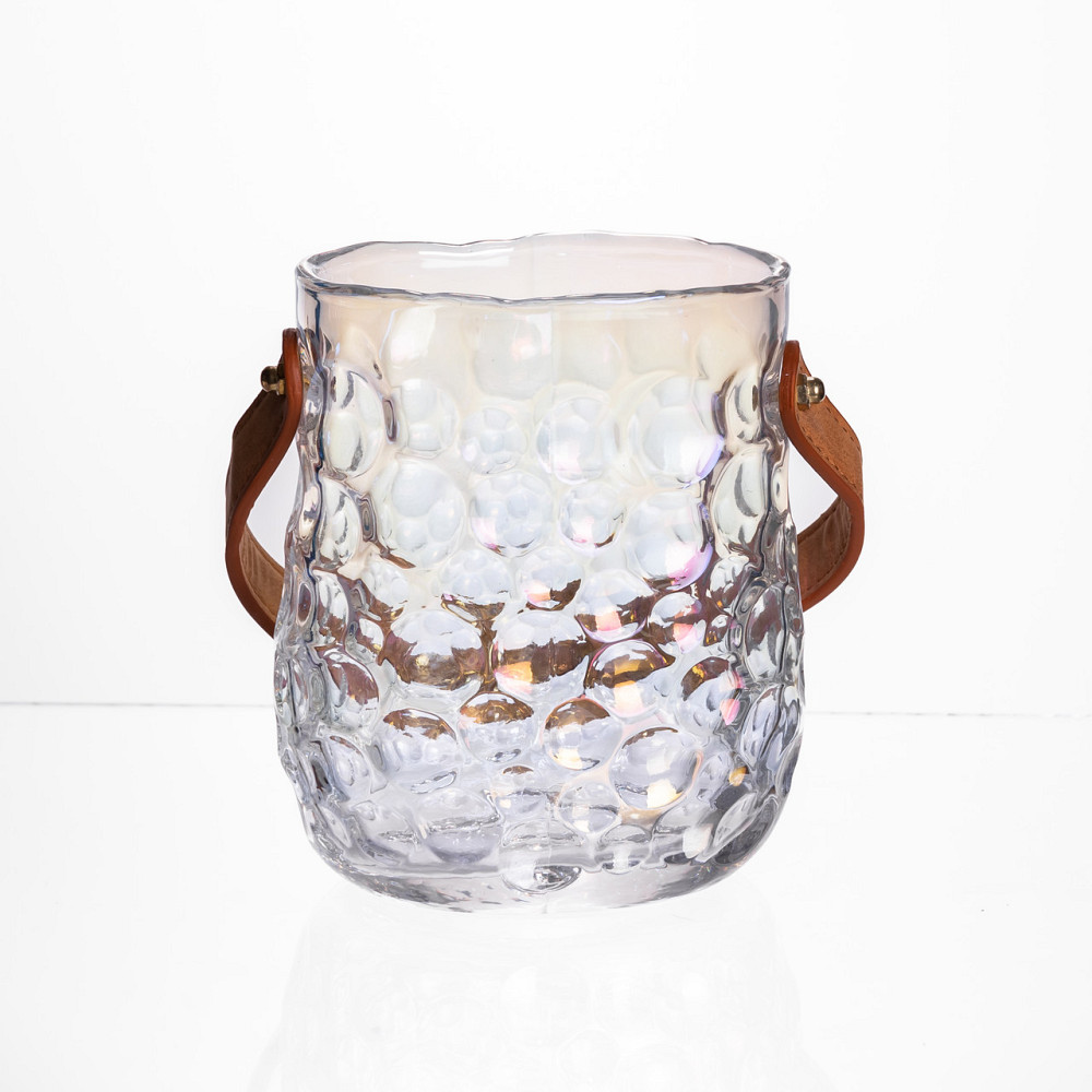 Ваза сумочка з ручкою 11.5×7.5×15 см декоративна Прозора HP-19-153-3 Київ - фото 3