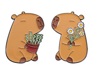 Броші для закоханих парні Капібара Київ - фото 1