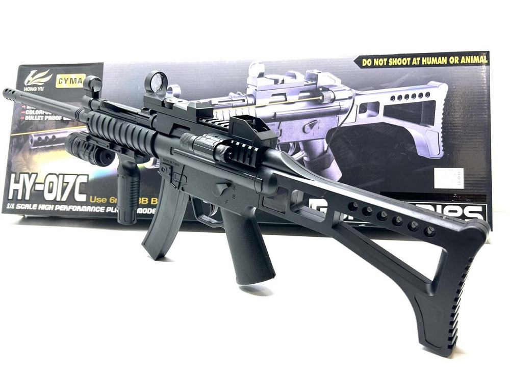 Автомат із кульками Cyma лазерний приціл 79см Чорний (HY-017C) Чернігів - фото 7