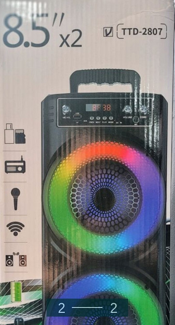 Колонка Блютуз з RGB, підсвіткою і Мікрофоном. Харків - фото 1