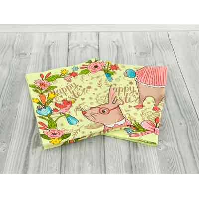 Рушник Руно вафельний набивний Великдень салатовий 45х60 см (205.15_Великдень салатовий_1) Вінниця