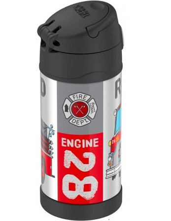 Дитячий Термос (Термофляга) із трубочкою для напоїв 355 мл Thermos "FUNTAINER" (12001F) Нержавіюча с Нововолинськ - фото 4