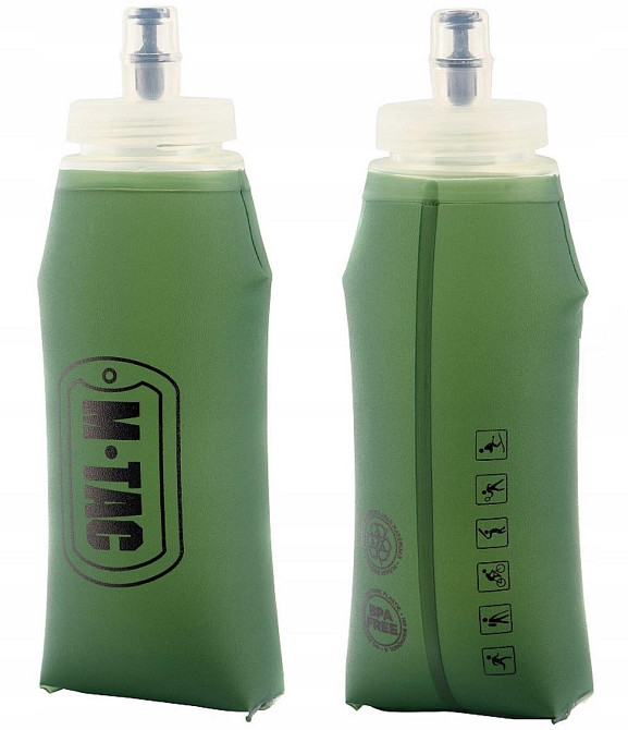 Туристическая складная Бутылка для напитков 500 мл M-Tac (MTC-WB500) Olive Нововолынск - изображение 1
