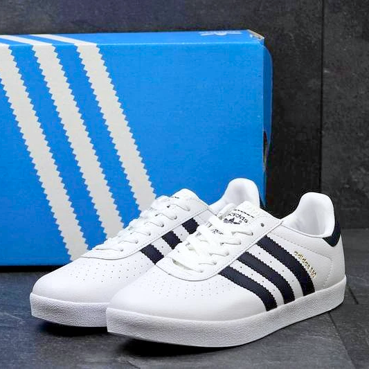 Кросівки Adidas 350 Чоловічі Superstar Білі Адідас Суперстар Шкіряні (розміри: 41,42,43,44,45) Відео Огляд Дніпро - фото 9
