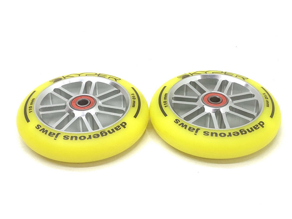 Колеса для трюкового самокату Skyper 2шт 110 мм PU Жовтий (WL-0082-110) Чернігів - фото 1
