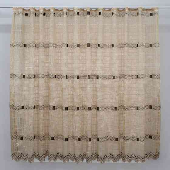 Тюль сітка висотою 1,5м, колекції "Juli" колір какао з коричневим 1151т Київ