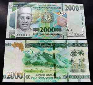 Guinea Гвінея - 2000 Francs 2018 2019 UNC Полтава