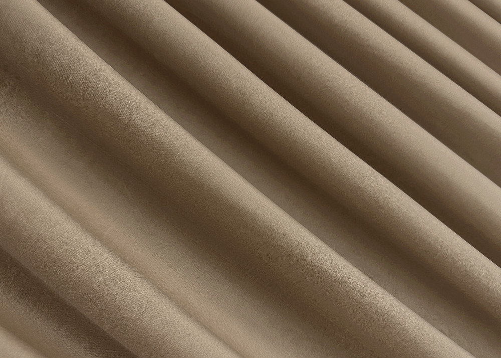 Шторная ткань бархат, высота 3м цвет бежевый 1549ш Киев - изображение 1