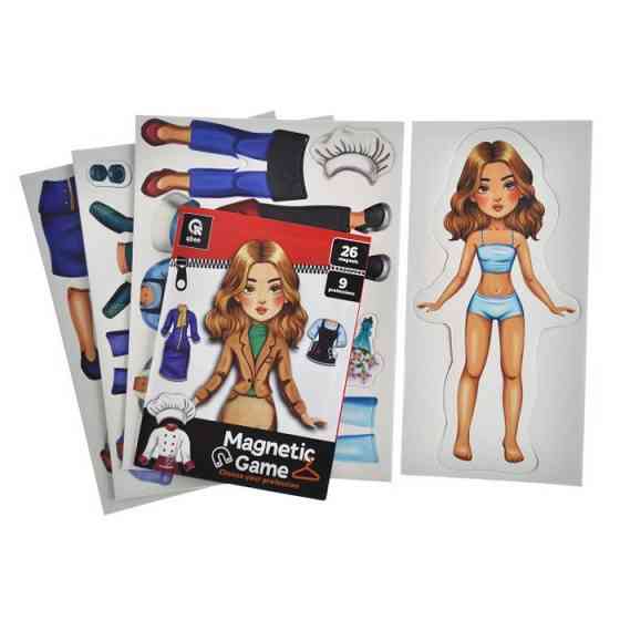 Дитяча магнітна гра "Обери свою професію" QB600-005, 26 магнітів 9 професій Вінниця