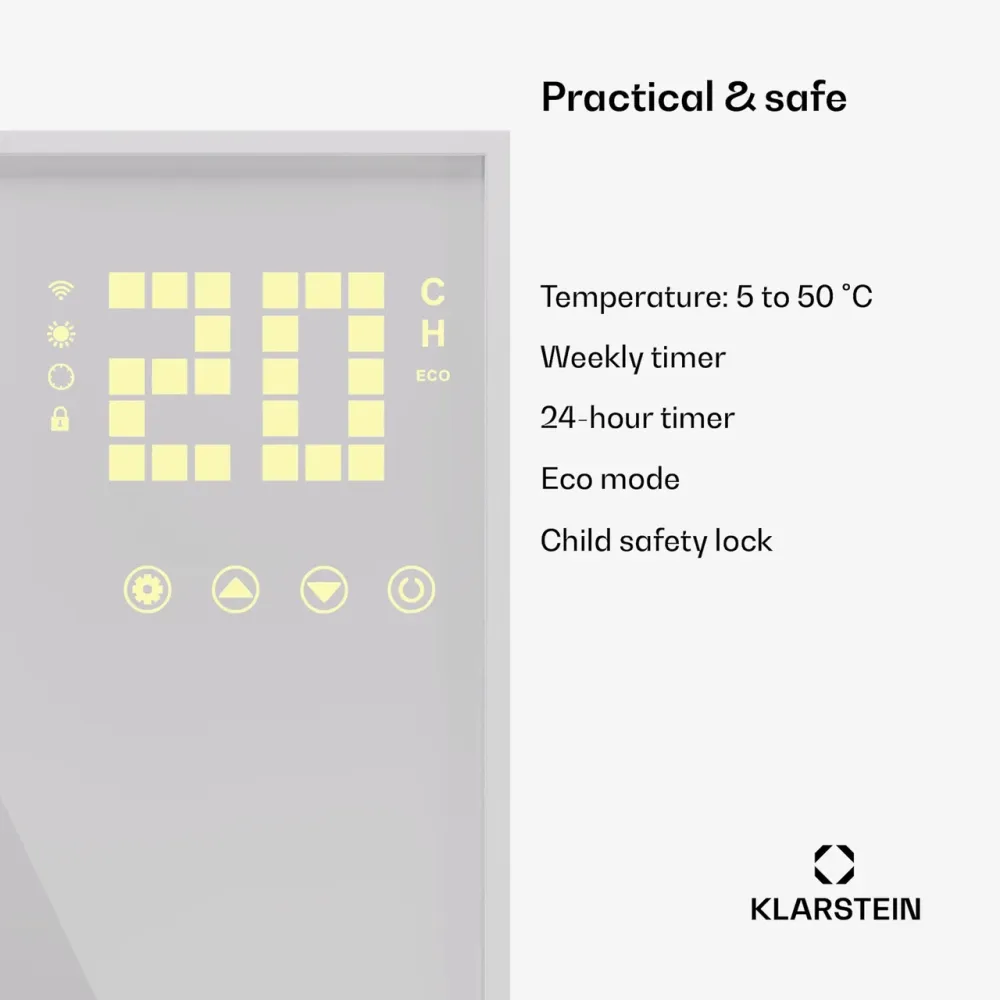 Инфракрасное полотно KLARSTEIN Wonderwall Smart Bornholm (10045472) 1200Вт 120х60см Германия Днепр - изображение 5