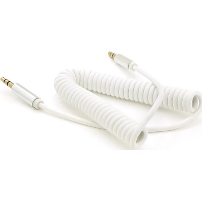 Кабель мультимедийный 3.5mm M to 3.5mm M 1.5m 90° corner white Voltronic (YT-AUXSGJ(M)/(M)-1.5-W) Винница - изображение 1