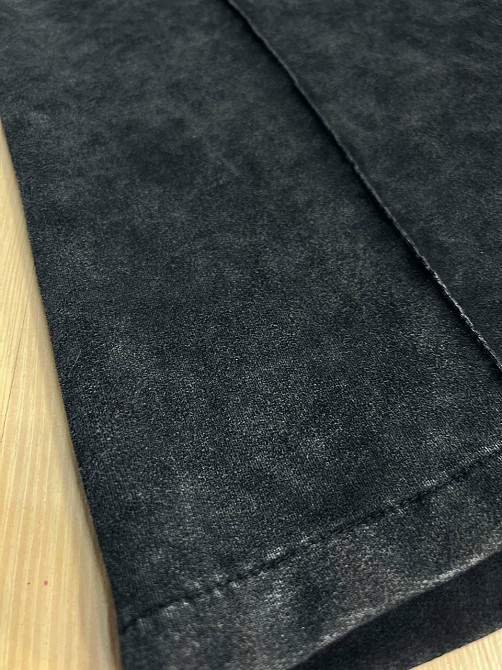 Брюки женские MY CITY 9034 палаццо на резинке вареные тай-дай со швами черные, черный, SM Киев - изображение 8