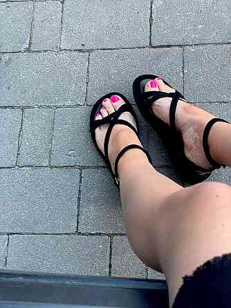 Edan Instruments Босоніжки жіночі чорні EDAN 350 літні, натуральна замша / Зручні босоніжки на Коломыя