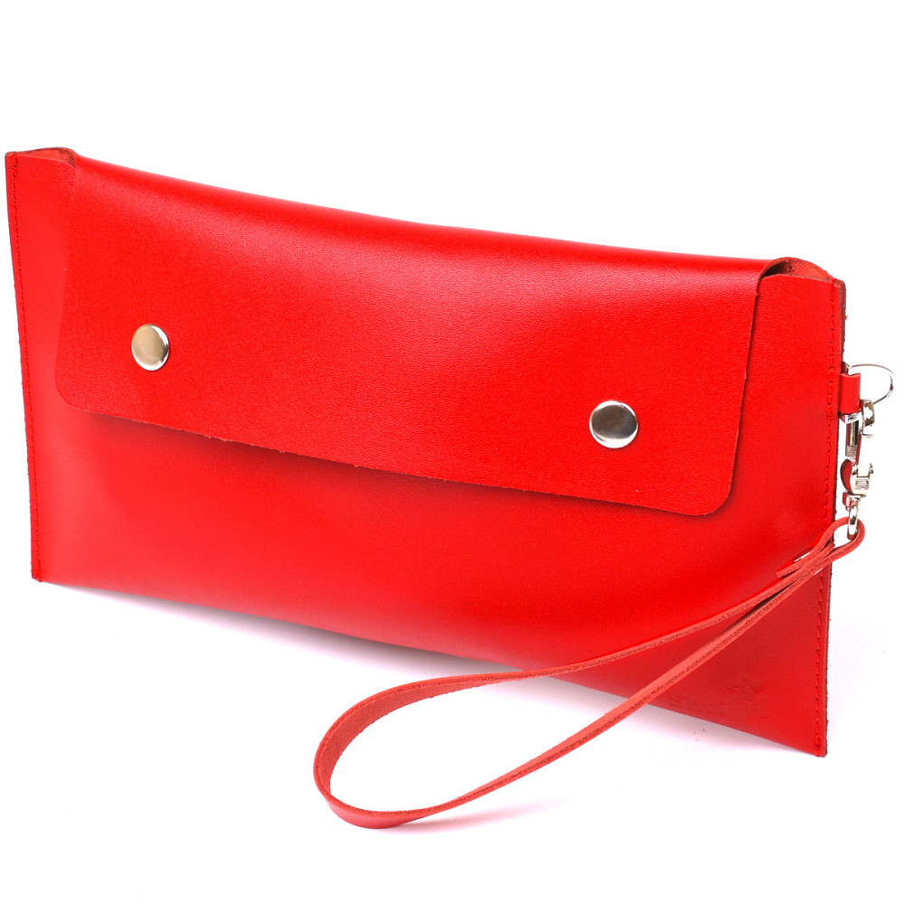 Жіноча шкіряна тревел-косметичка Shvigel 16421 Червоний Київ - фото 1