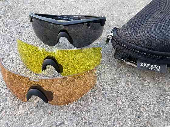 Балістичні окуляри Safari зі змінними лінзами (3 шт.) Вінниця