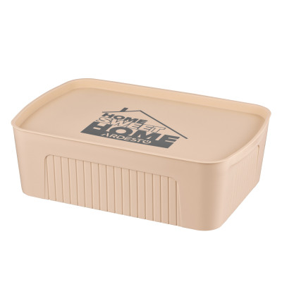 Контейнер для зберігання Ardesto З кришкою Бежевий 13 л (ARHC2513B) Вінниця - фото 1