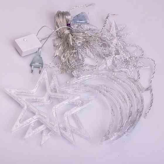 Гірлянда "Зірка" 3 м для вікна, біла Київ