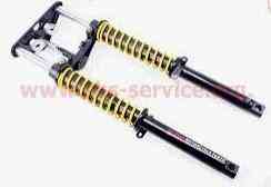 Пір'я вилки Mustang 150, 200, 250-4V,  Зубр  (з траверсою) Мукачево