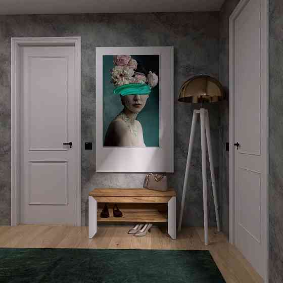 Тумба для обуви Эверест Нордик-900 90х38х45 см Белый + Дуб крафт золотой (DTM-5545) Львов