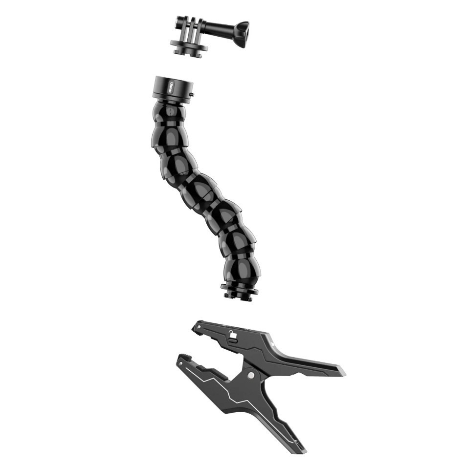 Гусениця на прищіпці швидкознімне кріплення для екшн-камери Ulanzi Go-Quick II Gooseneck Київ - фото 5