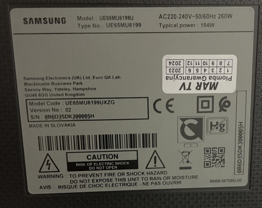 Samsung 65 дюймов.Очень хорошее состояние! Харьков - изображение 5