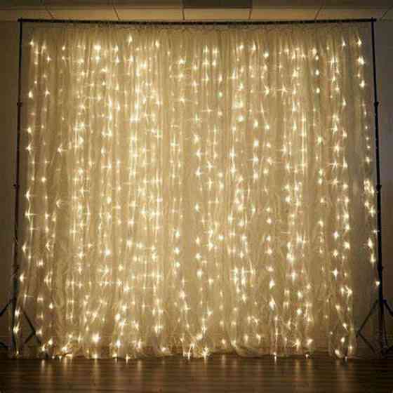 Гирлянда штора 2х2м 250 LED Теплый белый свет Винница