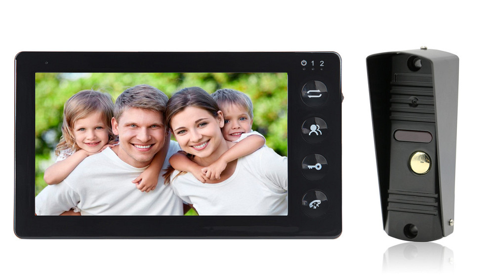 Комплект домофона 7 дюймов с вызывной панелью SEVEN DP-7574 Kit black Киев - изображение 6